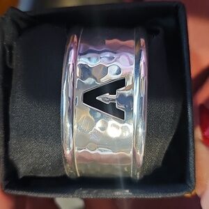 Rustic Cuff Hammered Brass A Bracelet